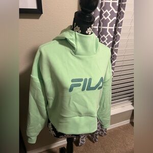 Fila Light Green Pullover Hoodie